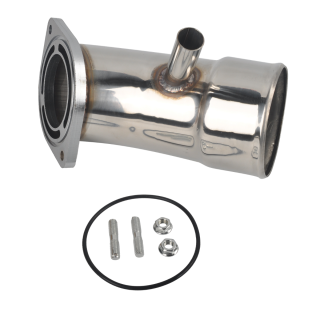 2017-2019 Chevy GMC 2500HD 3500HD 6.6L L5P Duramax 3.5" Turbo Intake Horn Kit Polished