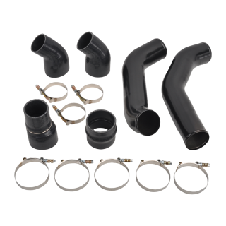 Black 3.5" Intercooler Pipe Boot Kit for 2013-2018 Dodge Ram 2500 3500 6.7L Cummins Diesel