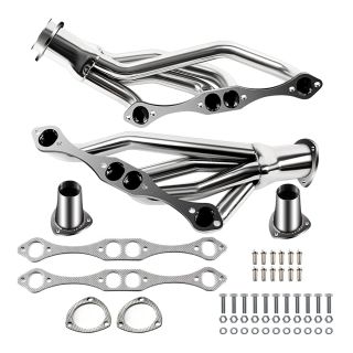 Mid Length Exhaust Header for 71-88 Chevy SBC 283 327 350 383 400 4.4L 5.0L 5.7L 6.6L