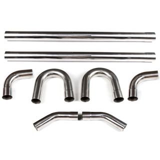 3" 76mm DIY Custom Mandrel Exhaust Pipe Straight & Bend Kit T304 Stainless Steel
