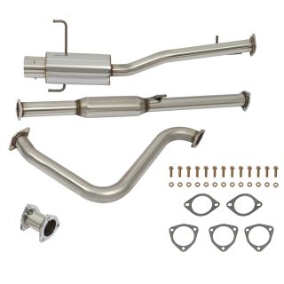 1992-2001 Honda Prelude 2.2L 2.3L 4" Roll Muffler Tip Catback Exhaust System