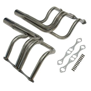 T-Bucket Exhaust Header for Chevy 265-400 Small Block V8 1-5/8"