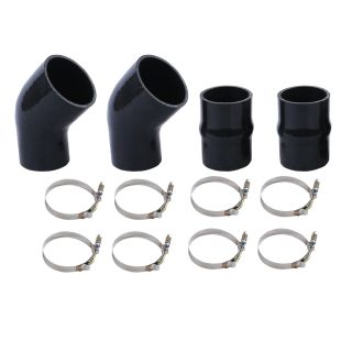 Black Intercooler Boot Silicone Hose Kit for 1994-2002 Dodge Ram 2500 3500 Pickup 5.9L Cummins