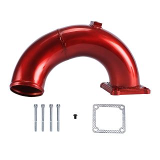 Red 3" Air Intake Elbow Tube for 1998.5-2002 Dodge Ram 2500 3500 Cummins Diesel 5.9L