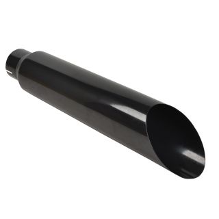 Black 5" Inlet 8" Outlet 36" Long Diesel Miter Cut Exhaust Tip Stainless Stack Pipe