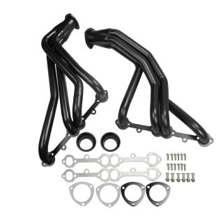 1963-1982 Chevy Chevrolet Corvette 5.7L V8 Long Tube Exhaust Header Black