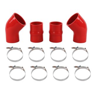 Red Intercooler Boot Silicone Hose Kit for 1994-2002 Dodge Ram 2500 3500 Pickup 5.9L Cummins