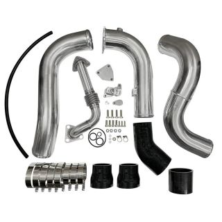For 16-19 Nissan Titan 5.0L Cummins EGR Delete Kit+Hot Side Intercooler Piping Kit+UP-Pipe