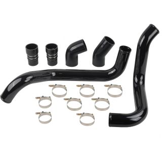 Black 3" Intercooler Pipe Boot Kit for 2002-2004 Chevy GMC 6.6L LB7 Duramax Diesel 2500HD 3500