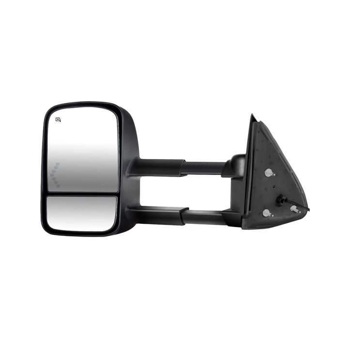 Towing Mirror Pair for 2003-2007 Chevy Silverado Suburban Avalanche GMC Sierra 1500 2500 Power Heated Turn Signal Arrow Light 