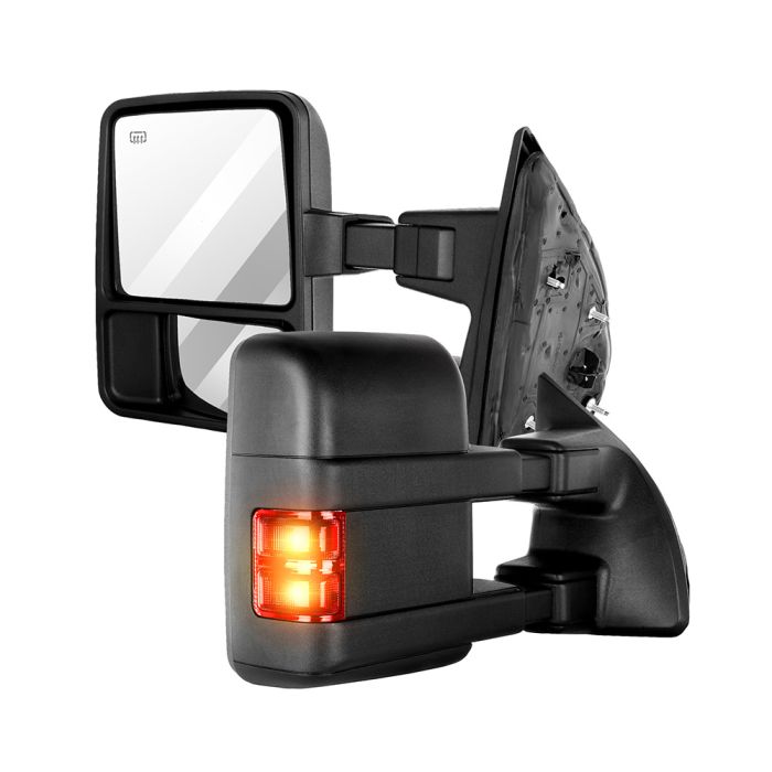 Towing Mirrors Pair for 2008-2016 Ford F250 F350 F450 F550 Super Duty Power Heated Turn Signal 