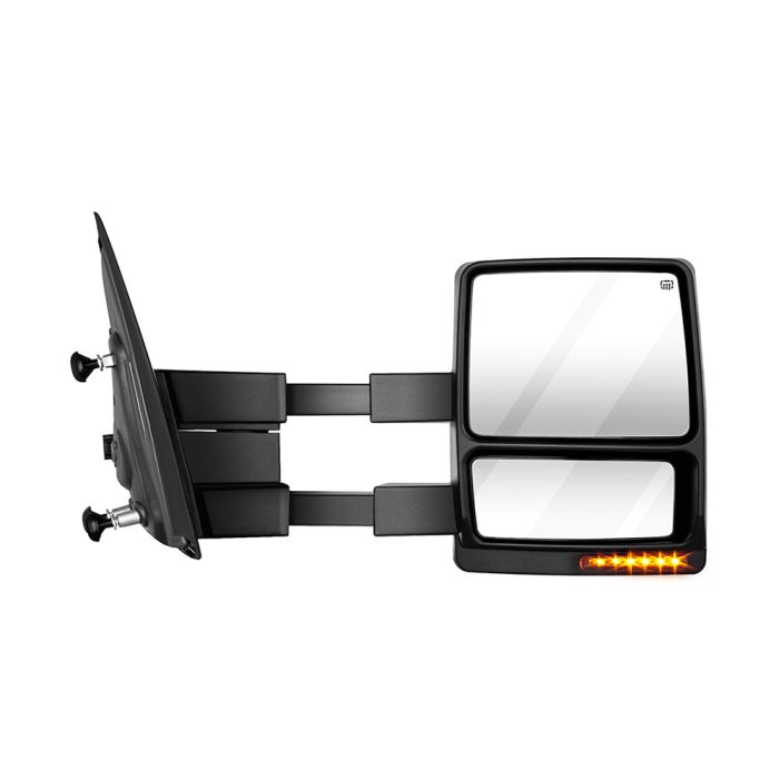 Towing Mirror Pair for 2007-2014 Ford F150 Power Heated Turn Signal Puddle Light 