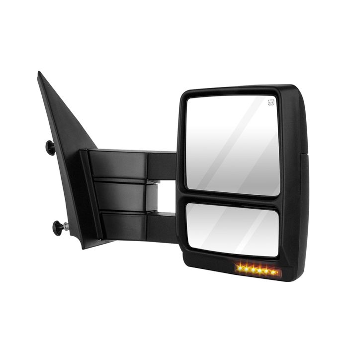 Towing Mirror Pair for 2007-2014 Ford F150 Power Heated Turn Signal Puddle Light 