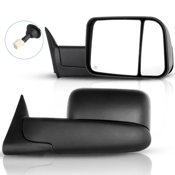 Towing Mirror Pair for 1998 -2002 Dodge Ram 1500 2500 3500 Power Heated Manual 