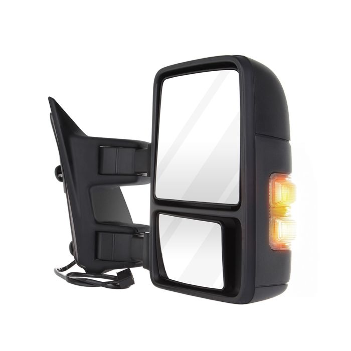 Towing Mirror Pair for 1999-2016 Ford F250 F350 F450 F550 Super Duty Turn Signal Manual Adjusted Non-Heat 