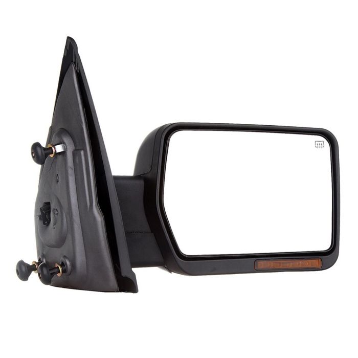 Tow Mirror Chrome Passenger Side for 2004-2014 Ford F150 Power Heated LED Signal Puddle Light 