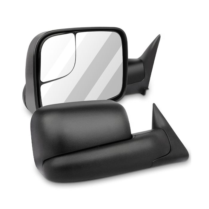 Towing Mirrors Pair for 1994-2002 Dodge Ram 1500 2500 3500 Manual Flip Folding 