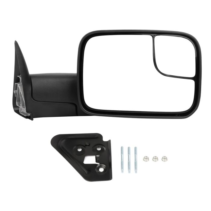 Towing Mirror Passenger Side for 1994-2002 Dodge Ram 1500 2500 3500 Manual Adjustment 