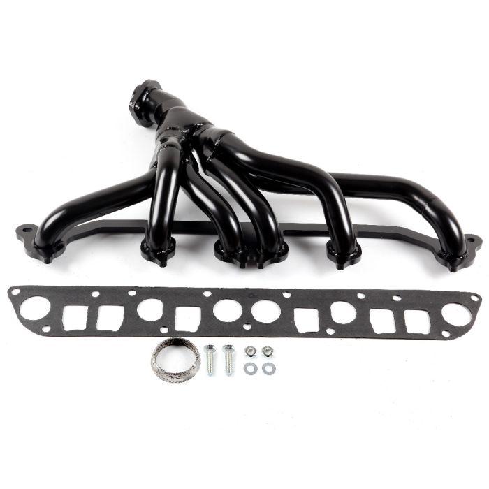 1991-1999 Jeep Cherokee 1993-1999 Jeep Grand Cherokee 1991-1995 1997-1999 Wrangler 4.0L Black Exhaust Header Manifold 