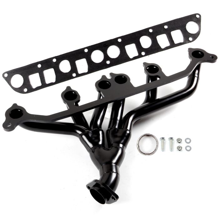 1991-1999 Jeep Cherokee 1993-1999 Jeep Grand Cherokee 1991-1995 1997-1999 Wrangler 4.0L Black Exhaust Header Manifold 