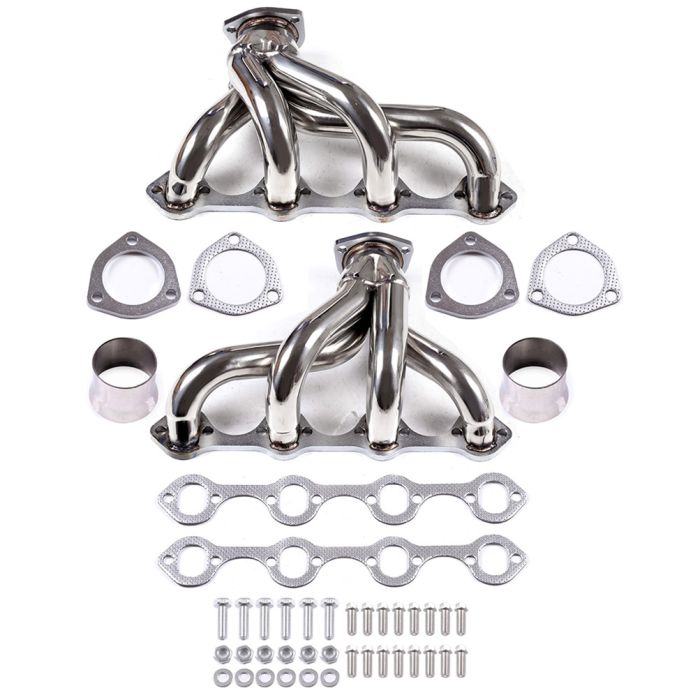 71-78 Ford 260 289 302 V8 SBF Small Block Hugger 5.0L 5.8L Shorty Header Exhaust Manifold