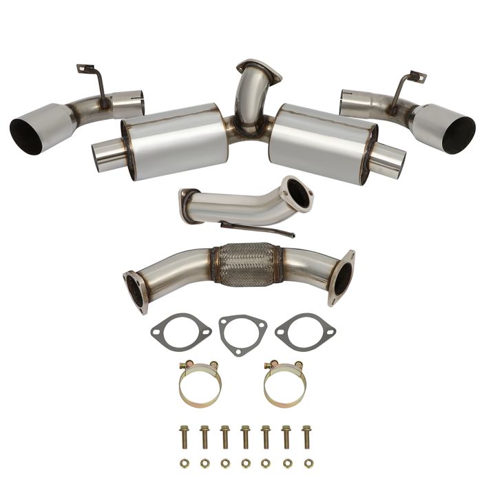 4.5 inch 1991-1995 Toyota MR2 2.0L Dual Tip Muffler Catback Cat Back Exhaust System Kit