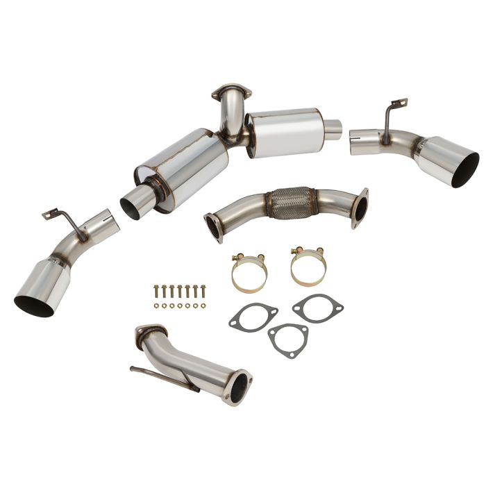 4.5 inch 1991-1995 Toyota MR2 2.0L Dual Tip Muffler Catback Cat Back Exhaust System Kit