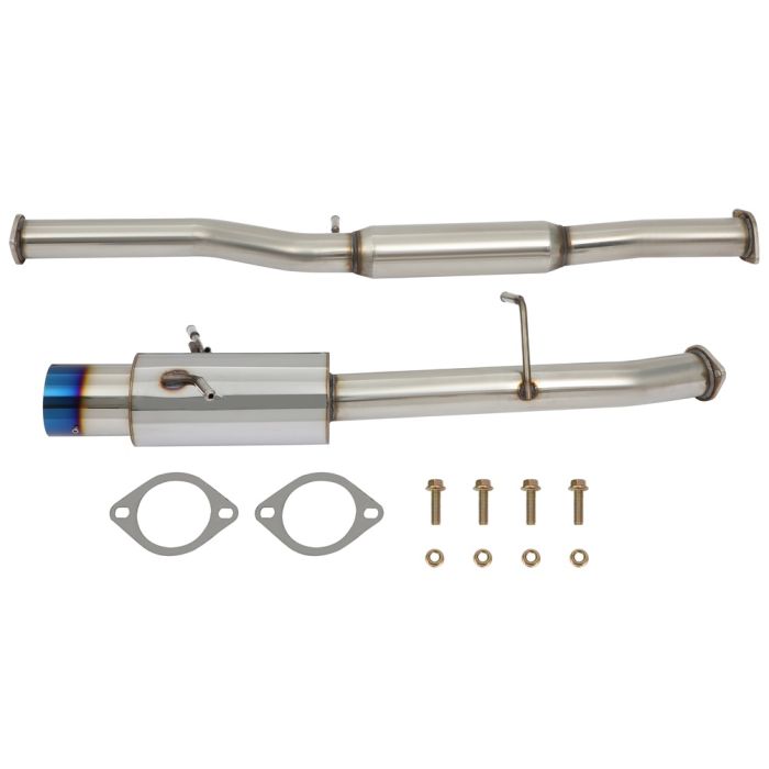 4.5 inch 2002-2007 Subaru Impreza 2.0L 2.5L Burnt Tip Blue Muffler Catback Exhaust System