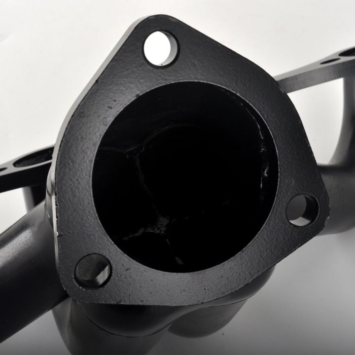 1975-1991 Chevy 283 305 327 350 Small Block SBC V8 Shorty Exhaust Header Black 