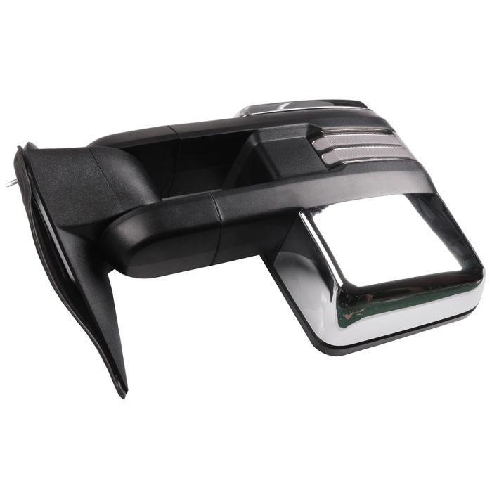 Tow Mirrors Chrome Pair for 2003-2007 GMC Sierra Chevy Silverado 1500 2500 HD Classic Power Heated Dynamic Running Light Arrow Signal 