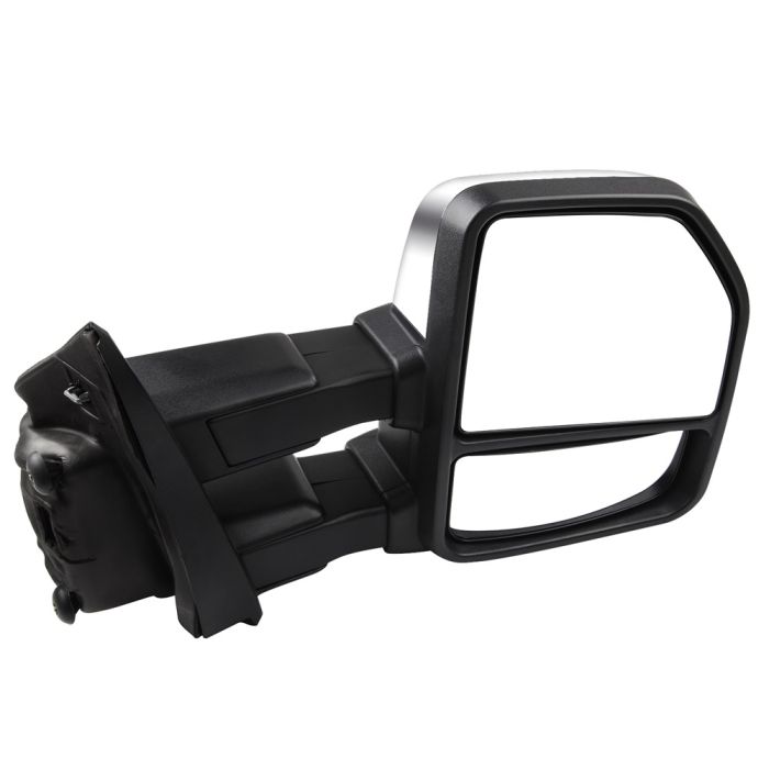 Tow Mirrors Chrome Pair for 2015-2020 Ford F150 Power Heated Turn Signal Puddle Lamp 