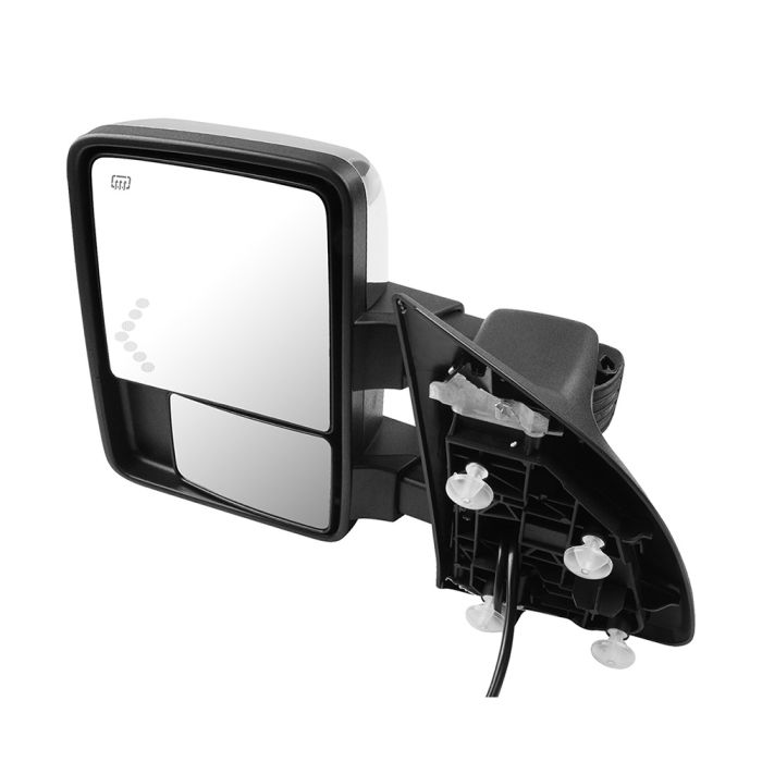 Tow Mirror Pair for 2003-2007 Ford F250 F350 F450 F550 Super Duty Power Heated Turn Signal Puddle Clearance Light