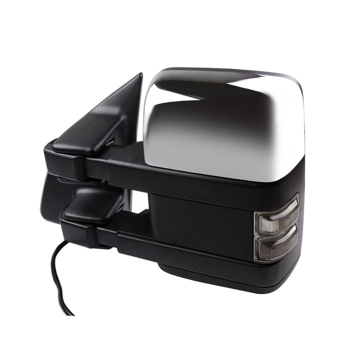 Tow Mirror Pair for 2003-2007 Ford F250 F350 F450 F550 Super Duty Power Heated Turn Signal Puddle Clearance Light