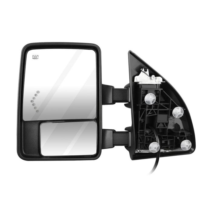 Towing Mirror Pair for 1999-2007 F250 F350 F450 F550 Super Duty Excursion Power Heated Turn Signal Arrow Light 