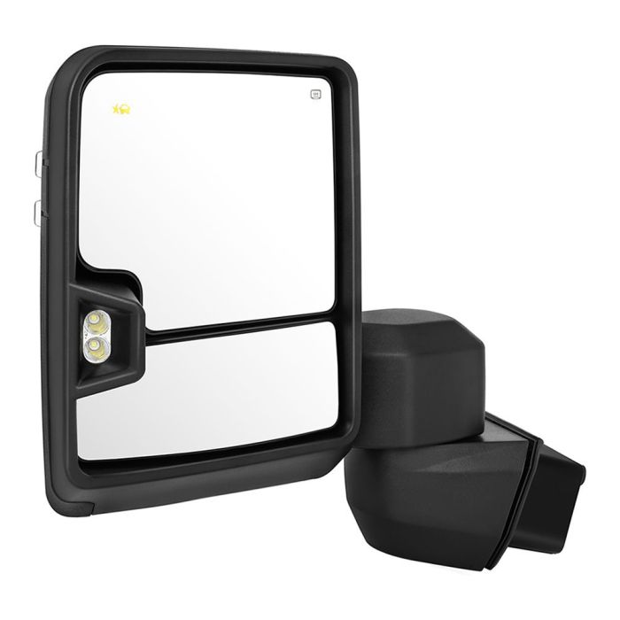 Tow Mirrors Pair for 2019-2022 Chevy Silverado 1500 Power Heated Turn Signal Puddle Clearance Light Temp Sensor 