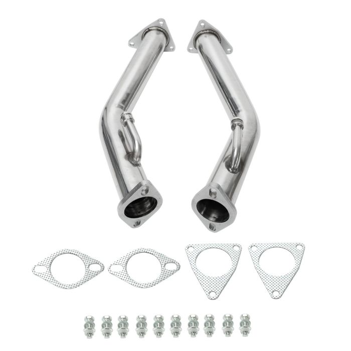 Decat Catless Straight Downpipe Exhaust for 2008-2018 Nissan 370z Infiniti G37