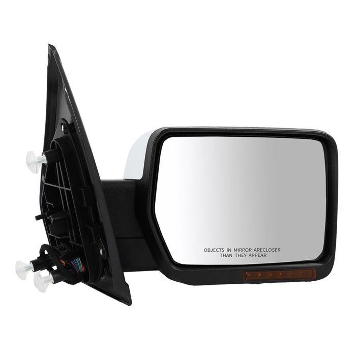 Tow Mirrors Chrome Pair for 2004-2014 Ford F150 Power Heated Puddle light Turn Signal 