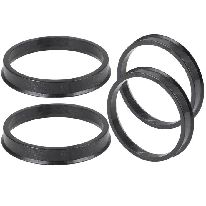 Wheel Hub Centric Rings ID-60.1 OD-67.1 mm plastic Black 4 pcs
