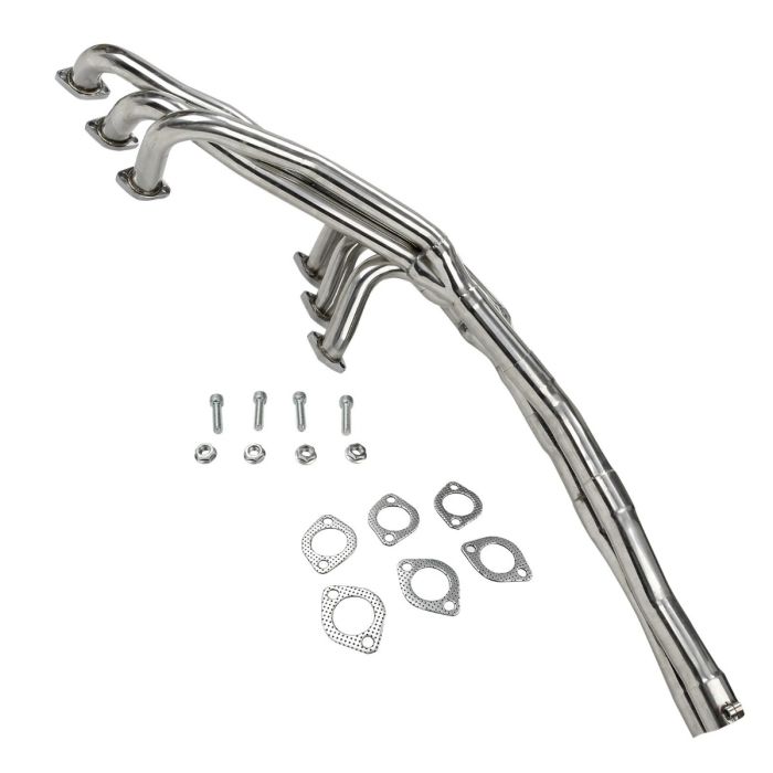 1986-1991 BMW E30 3-Series 325 325i 325e 2.5L 2.7L L6 Stainless Exhaust Header X-Pipe Kit 