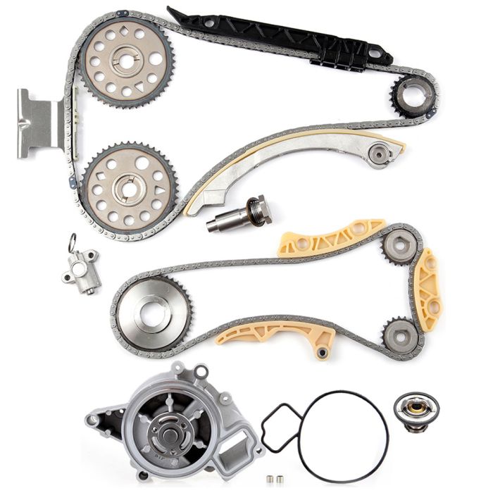 04-05 Chevrolet Classic 04-08 Chevrolet Malibu Timing Chain Coolant Thermostat Housing Water Pump Kit ( TK10422 )