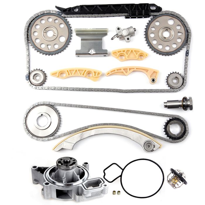 04-05 Chevrolet Classic 04-08 Chevrolet Malibu Timing Chain Coolant Thermostat Housing Water Pump Kit ( TK10422 )
