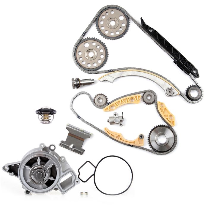04-05 Chevrolet Classic 04-08 Chevrolet Malibu Timing Chain Coolant Thermostat Housing Water Pump Kit ( TK10422 )
