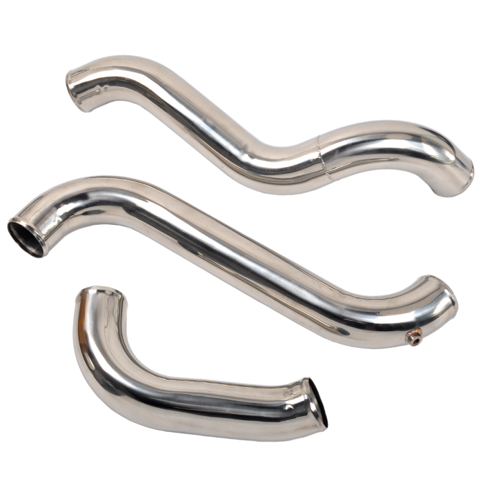 Polished Intercooler Pipe &Boot Kit For 2011-2016 GMC CHEVY 6.6 6.6L LML Duramax