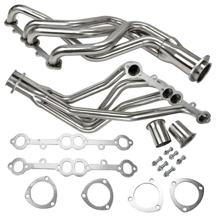 Long Tube Stainless Exhaust Header for 1973-1985 Chevy GMC Truck Small Block 2WD 4WD 1-5/8