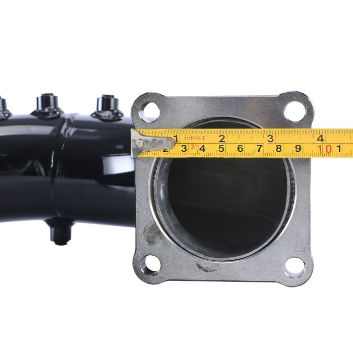 Black High Flow Intake Elbow Tube Pipe for 2003-2007 Dodge Ram 2500 3500 5.9L Cummins Diesel