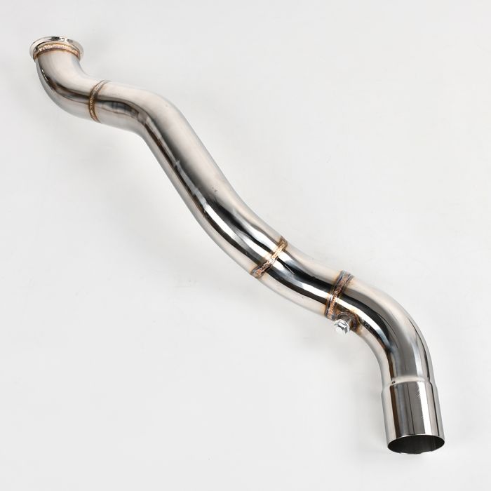 1999-2013 Single Turbo Vortec LS T4 Downpipe Exhaust w/90 Degree Tube for GMC Sierra Chevy Silverado