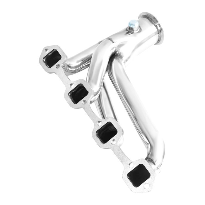 FOR 1982-1993 MUSTANG 5.0 V8 STAINLESS T4 RACING TURBO MANIFOLD EXHAUST + CROSS PIPE