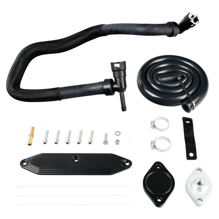 2011-2019 Ford Powerstroke F250 F350 F450 F550 6.7L EGR Delete Kit with Radiating pipe