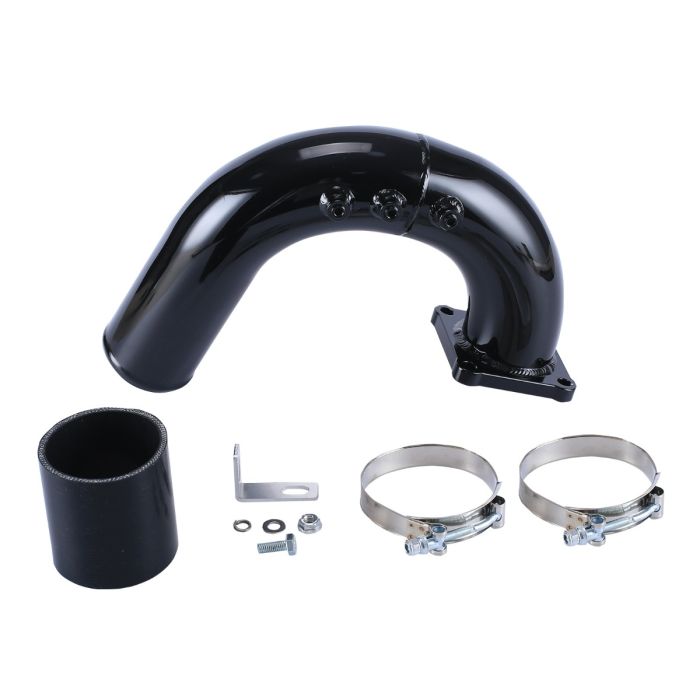 Black High Flow Intake Elbow Tube Pipe for 2003-2007 Dodge Ram 2500 3500 5.9L Cummins Diesel