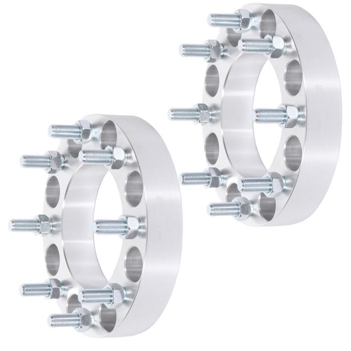 2Pcs 1.5 inch 8x180 8 Lug Wheel Spacers For 2011-2018 Chevrolet Silverado 2500 2011-2023 Chevrolet Silverado 2500 HD 3500 HD GMC Sierra 2500 HD 3500 HD